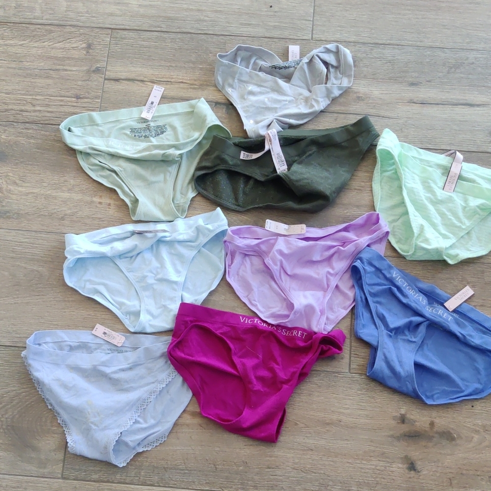 NWT Assorted Victoria's Secret panties Small 9 Pieces $12-$14 each